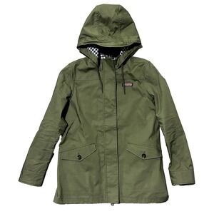 Vineyard Vines Spring Anorak Rain Jacket Small Green Women's Hooded Waterproof